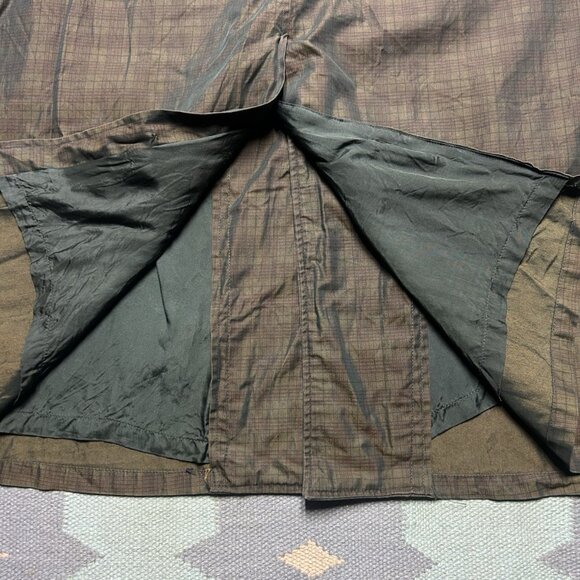 Vintage 1960s trench coat sharkskin rockabilly overcoat plaid jacket men’s 44R - Picture 9 of 10